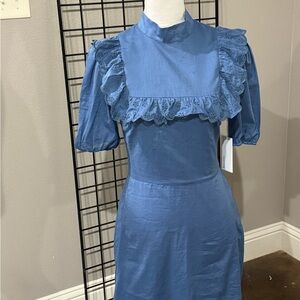 Elegant Blue Women's Dress
